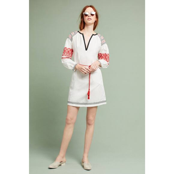 Anthropologie Dresses & Skirts - New Anthropologie x Valiante Romy Embroidered Poplin Mini Dress $259 US Size 6/8